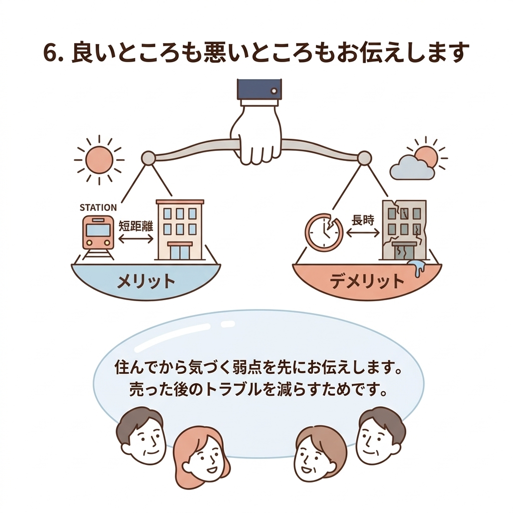 メリットとデメリットを比較する天秤